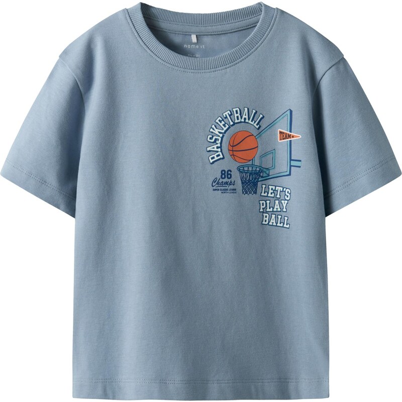 NAME IT Tričko NMMKEITH námornícka modrá / dymovo modrá / oranžová / 64443645