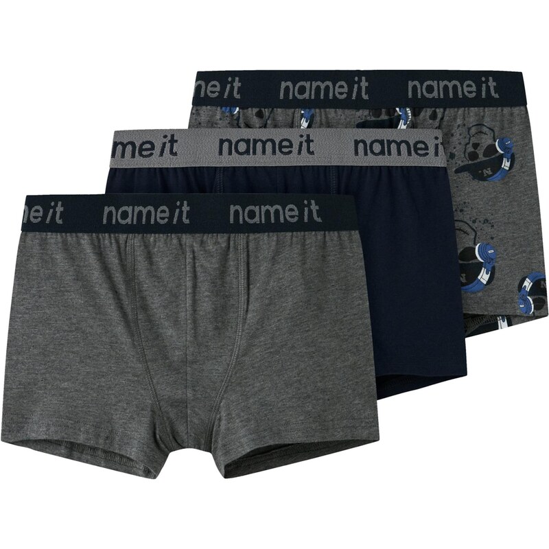 NAME IT Nohavičky tmavomodrá / tmavosivá / čierna / biela 64443658