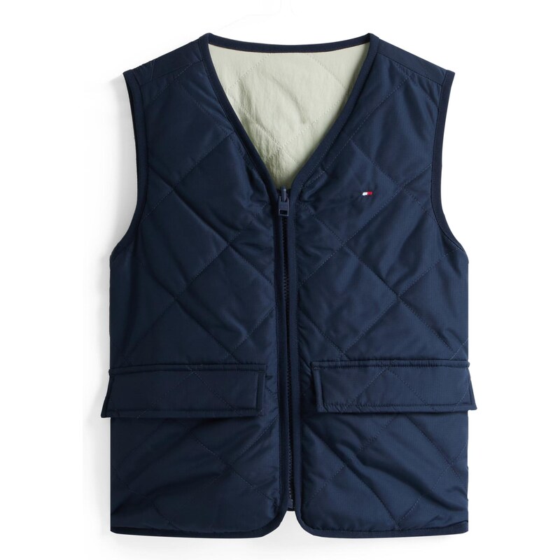 TOMMY HILFIGER Vesta slonová kosť / námornícka modrá 64443699