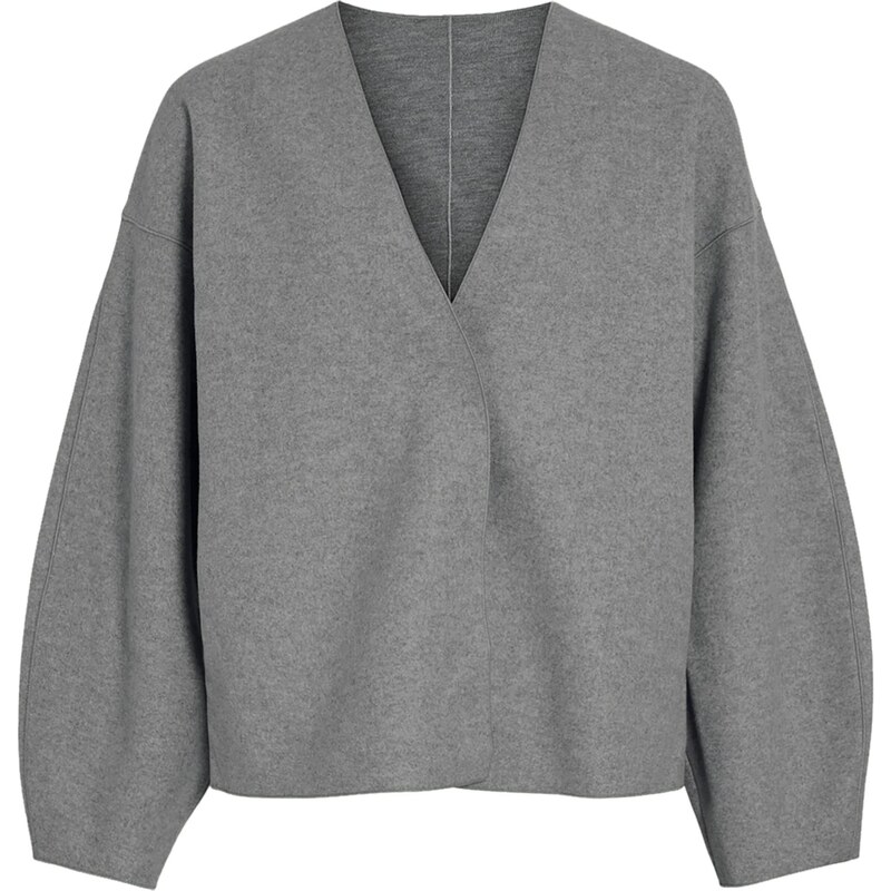 VILA Prechodná bunda VIJUICE tmavosivá 65052235