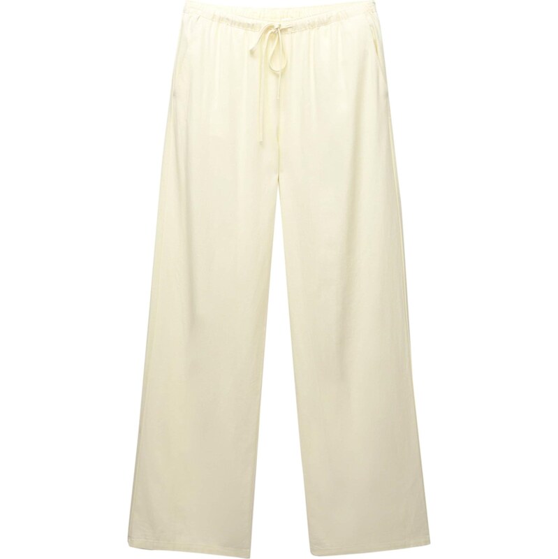 Pull&Bear Nohavice pastelovo žltá 65052302