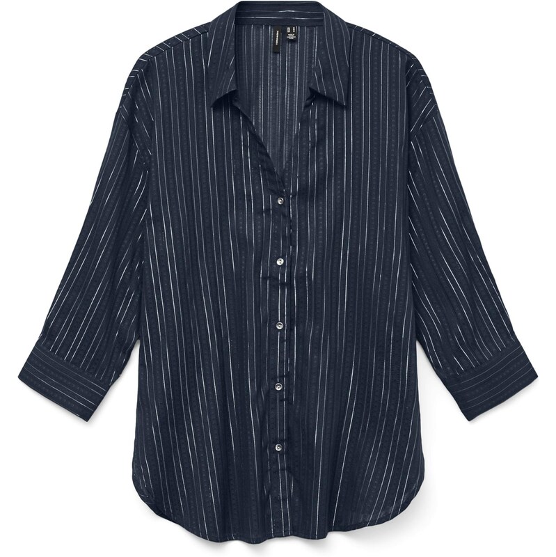 VERO MODA Blúzka VMOLLA námornícka modrá / biela 65884211