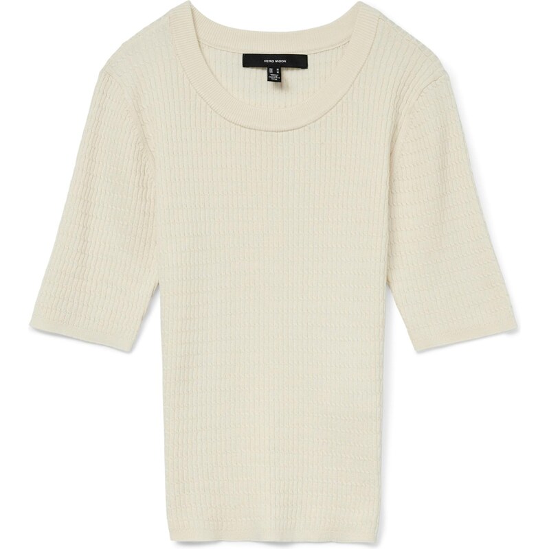 VERO MODA Sveter VMSILJE krémová 65884200