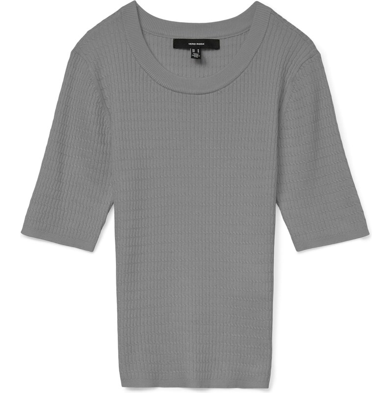 VERO MODA Sveter VMSILJE sivá melírovaná 65884207