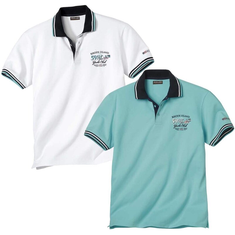 Súprava 2 polotričiek Južný Oceán Atlas For Men Modrá 51227024