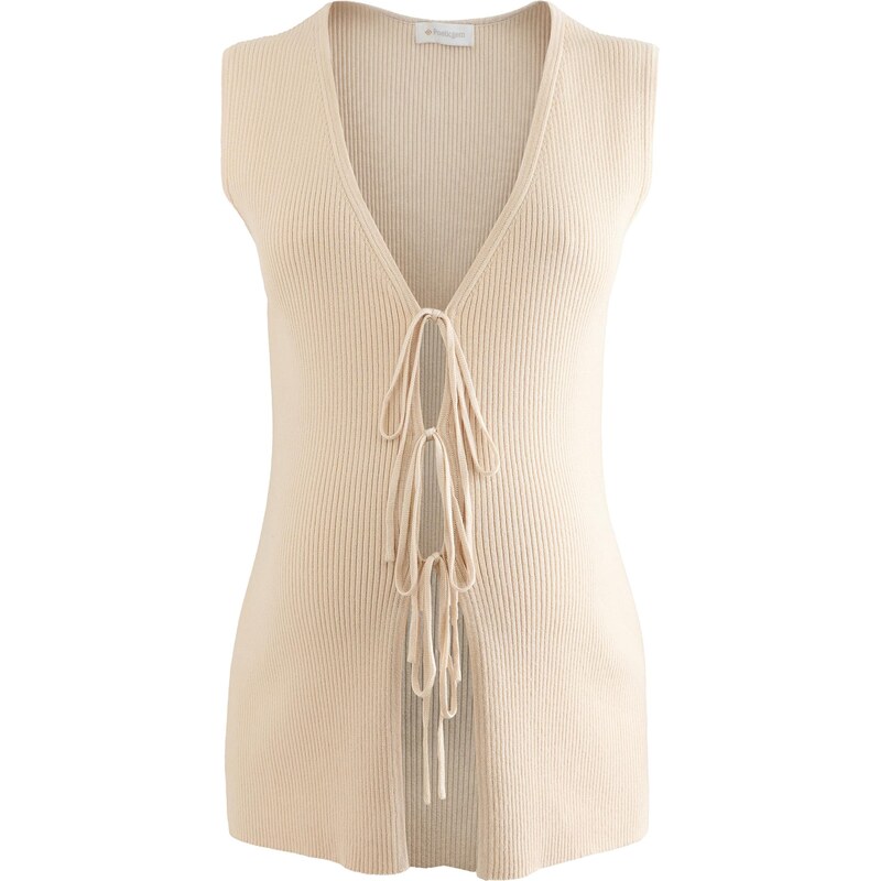 Next Pletená vesta piesková 65966584