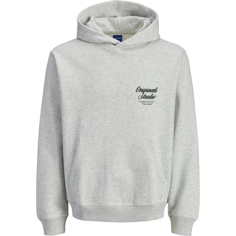 JACK & JONES Mikina JORNorrebro čierna / biela melírovaná 64458442