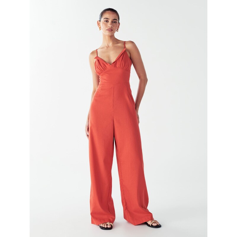 Willa Overal PALMS JUMPSUIT béžová 65883876