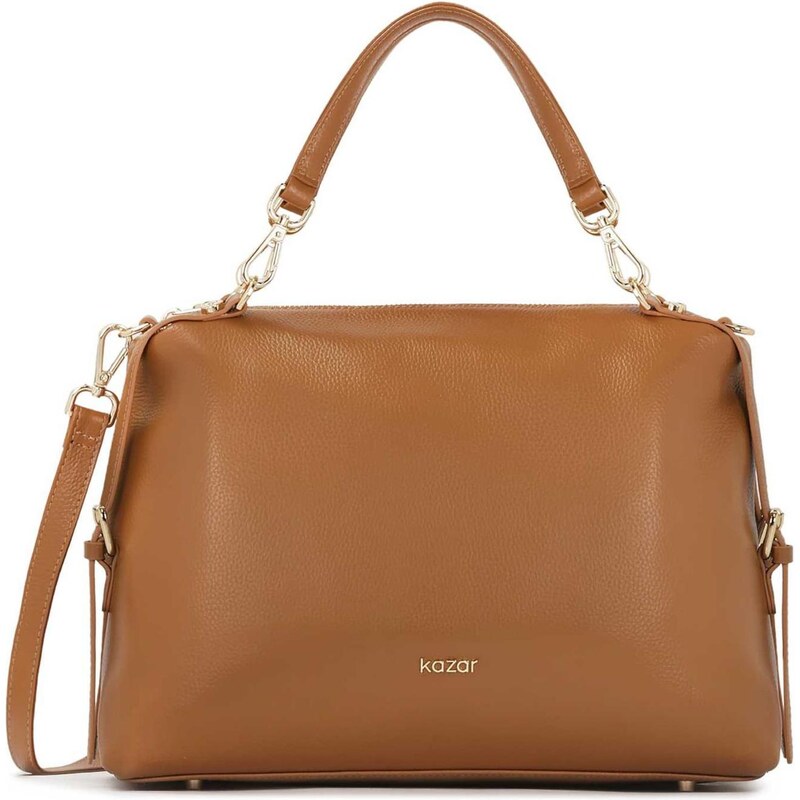 Kazar Kabelka svetlohnedá / zlatá 64488354