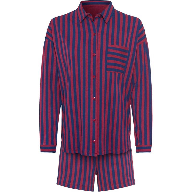 LSCN by LASCANA Kraťasy námornícka modrá / farba lesného ovocia 65465368