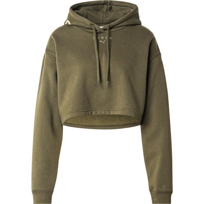 PUMA Športová mikina Puma x Hyrox béžová / olivová 64565712