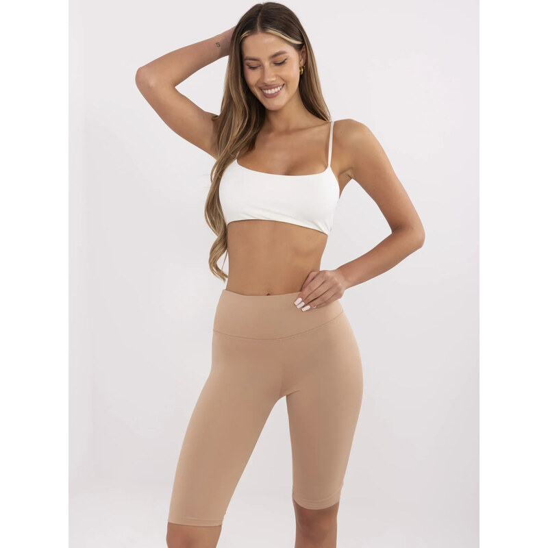BASIC Béžové biker shorts -EM-LG-574.05-camelowy 49333637