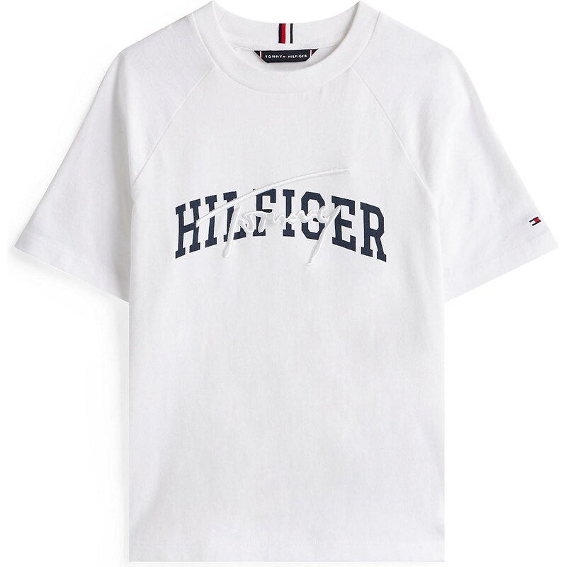 TOMMY HILFIGER Tričko tmavomodrá / biela 64465422