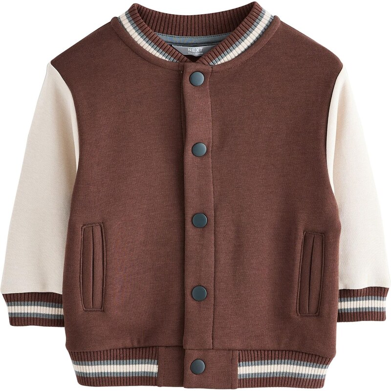 Next Prechodná bunda čokoládová / biela 64465568