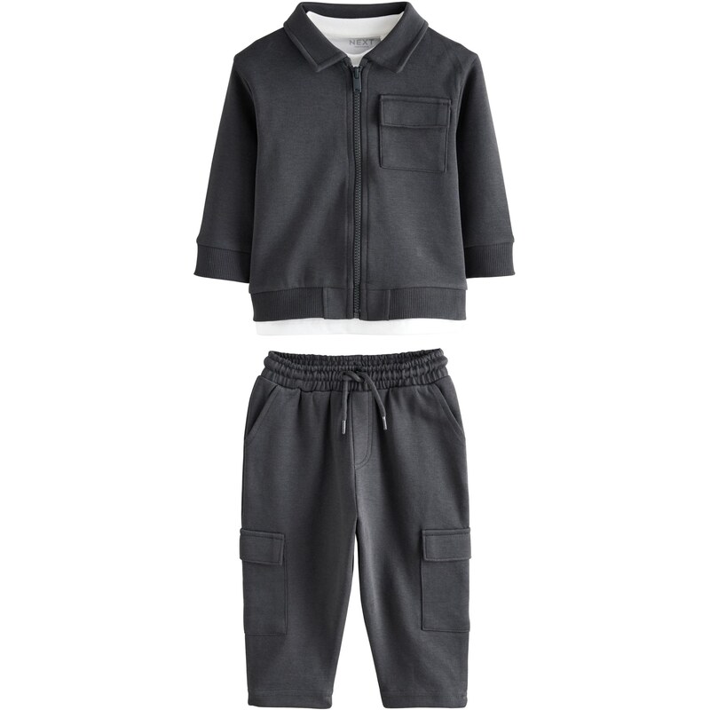 Next Set antracitová / biela 64465618