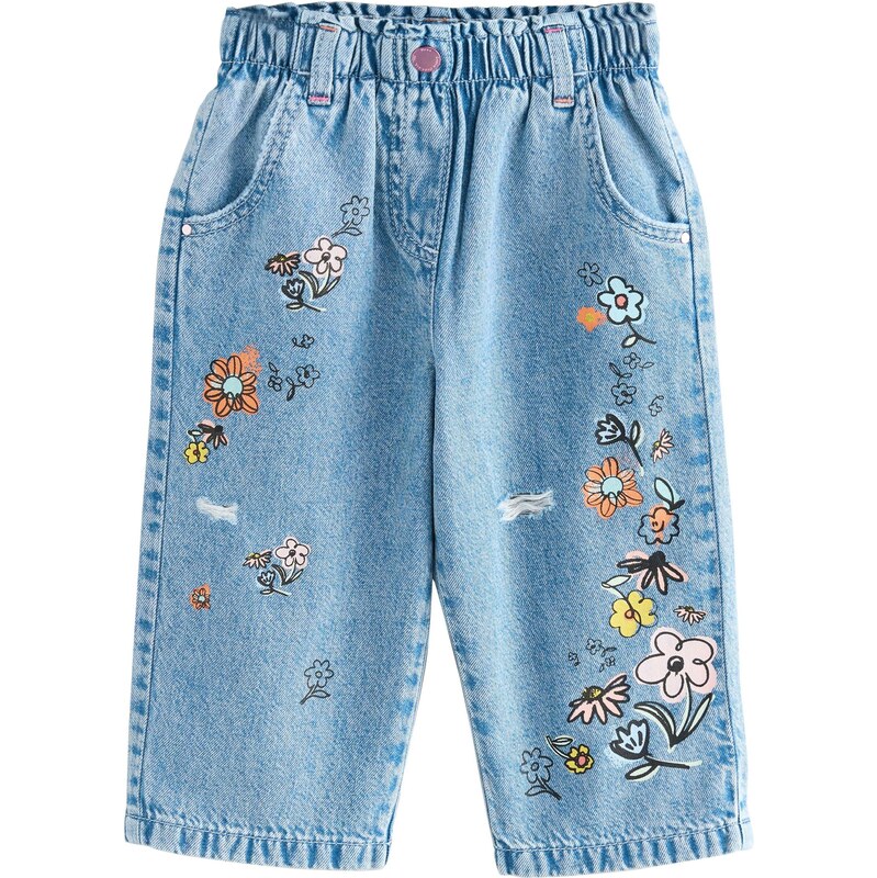 Next Džínsy modrá denim / žltá / oranžová / svetloružová 64501026