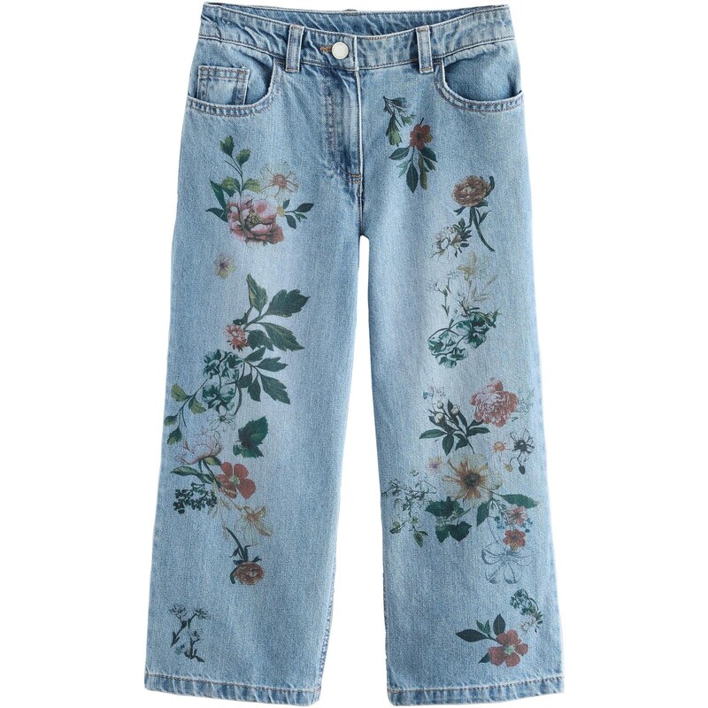 Next Džínsy modrá denim / jedľová / tmavooranžová / tmavočervená 64501063