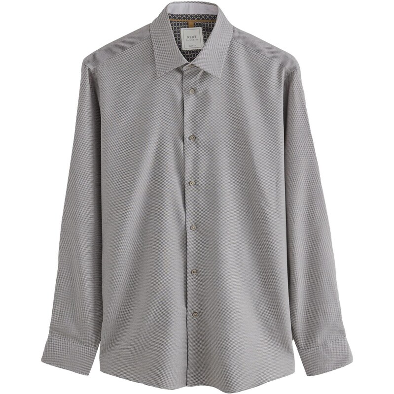 Next Košeľa sivá / čierna 64465659