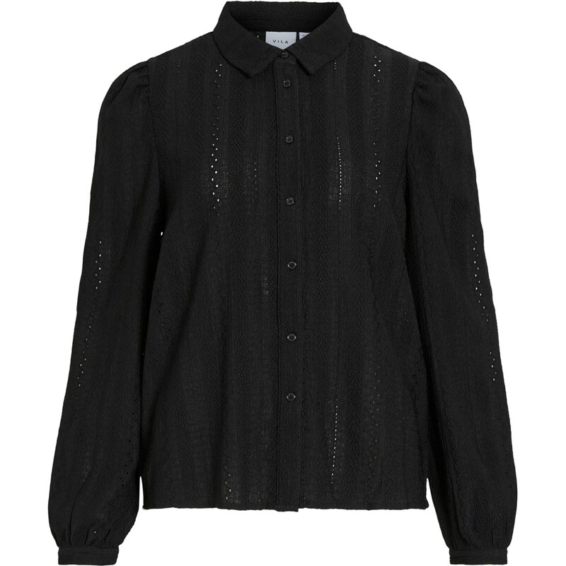 VILA Blúzka VIZania čierna 64465851