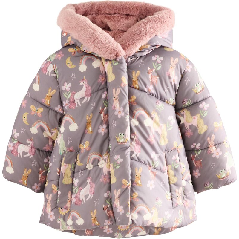 Next Zimná bunda béžová / fialová / oranžová / ružová 65694110