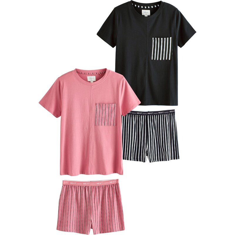 Next Kraťasy pitaya / bordová / čierna / biela 66608632