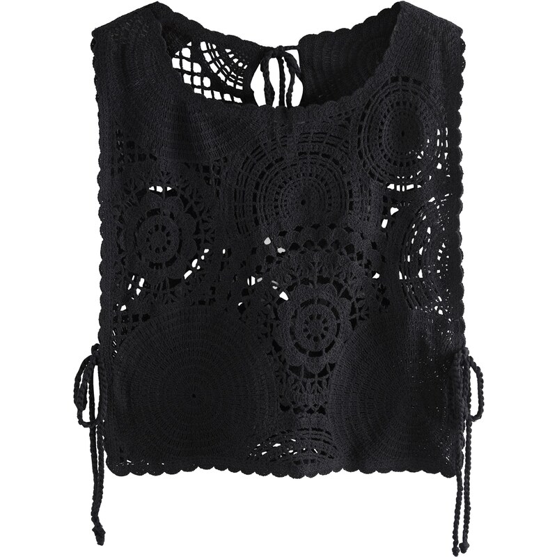 Next Vyšívaný top čierna 65843631