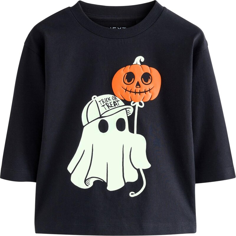 Next Tričko oranžová / čierna / biela 64488282