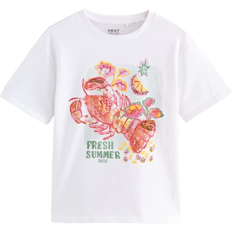 Next Tričko olivová / ružová / svetločervená / biela 64512943