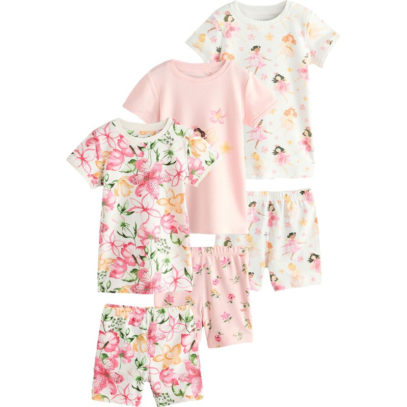 Next Pyžamo oranžová / ružová / ružová / biela 64500942