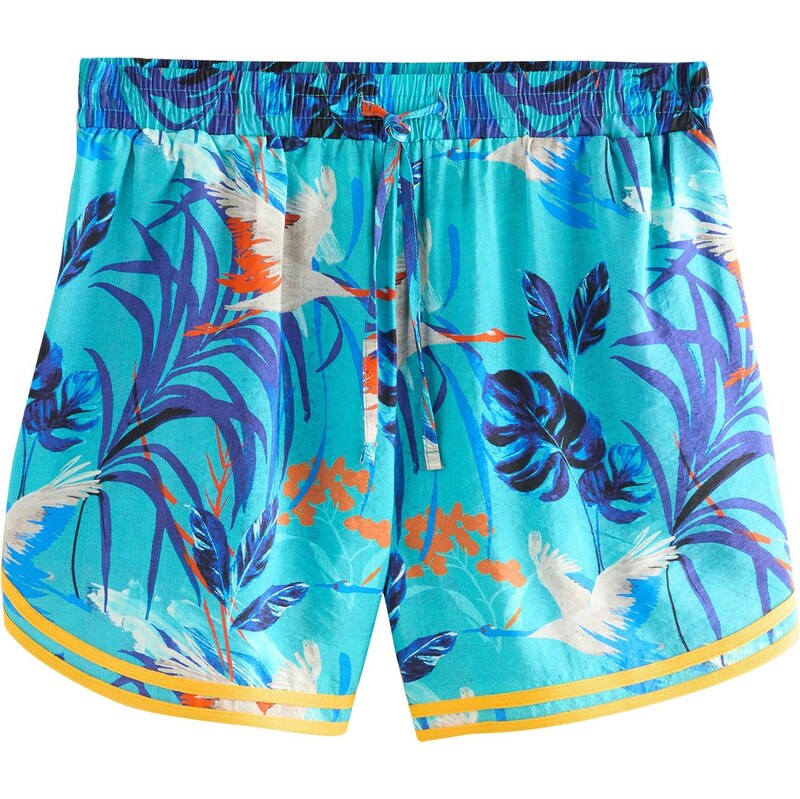 Next Nohavice námornícka modrá / azúrová / oranžová / šedobiela 65880926