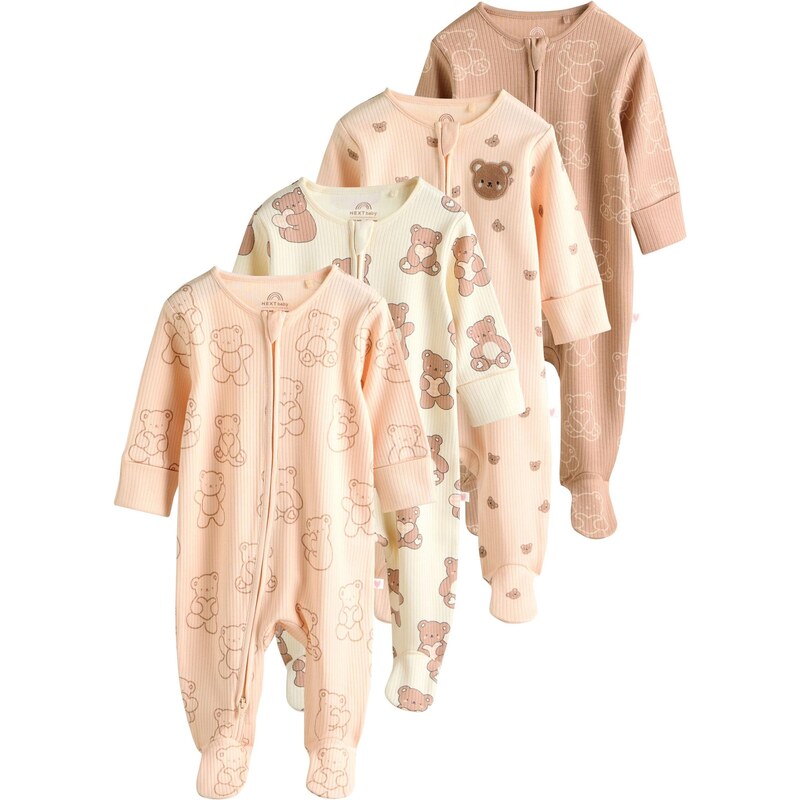 Next Pyžamo slonová kosť / hnedá / svetlohnedá / pastelovo ružová 64500969