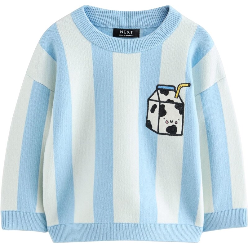 Next Sveter svetlomodrá / čierna / biela 65654716