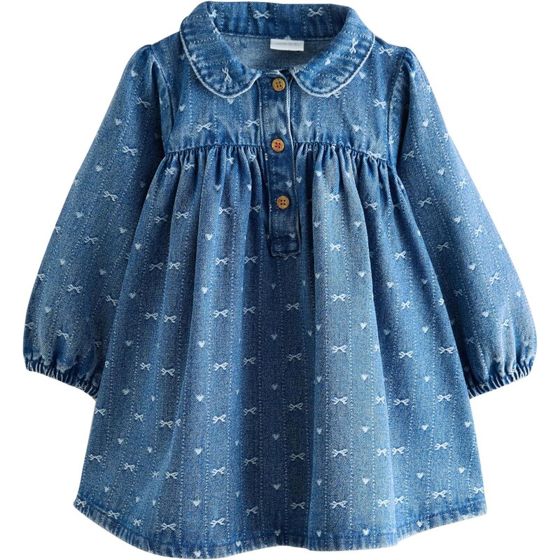 Next Šaty modrá denim / biela 65654919