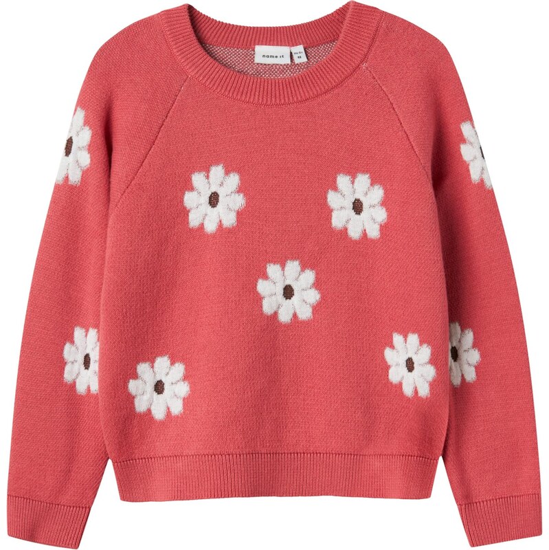 NAME IT Sveter NMFLEIA hnedá / rosé / biela 65482273