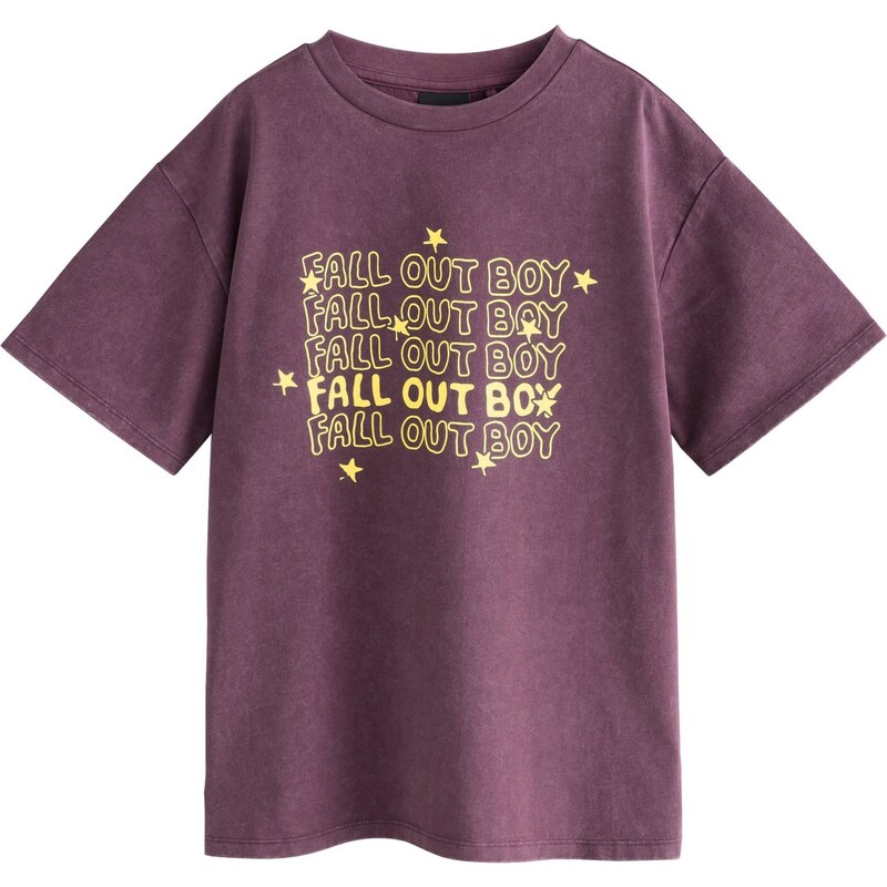 Next Tričko License Fallout Boy žltá / tmavofialová 64513101