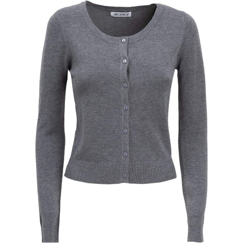 Influencer Kardigán sivá 65883743