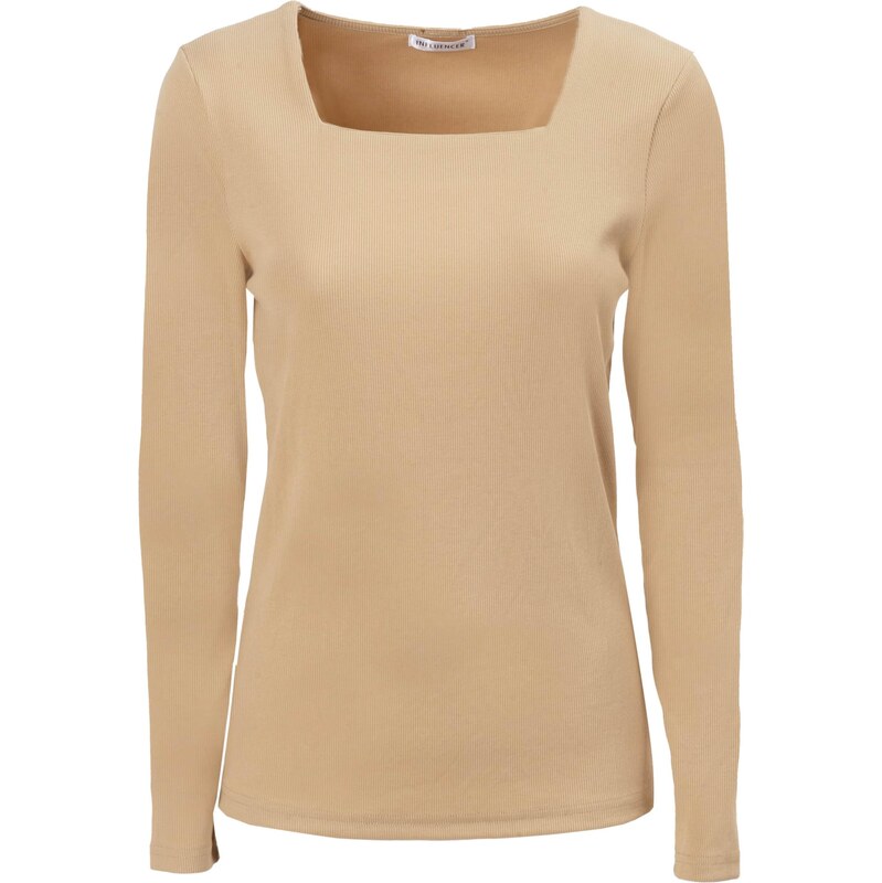 Influencer Tričko farba ťavej srsti 65883738