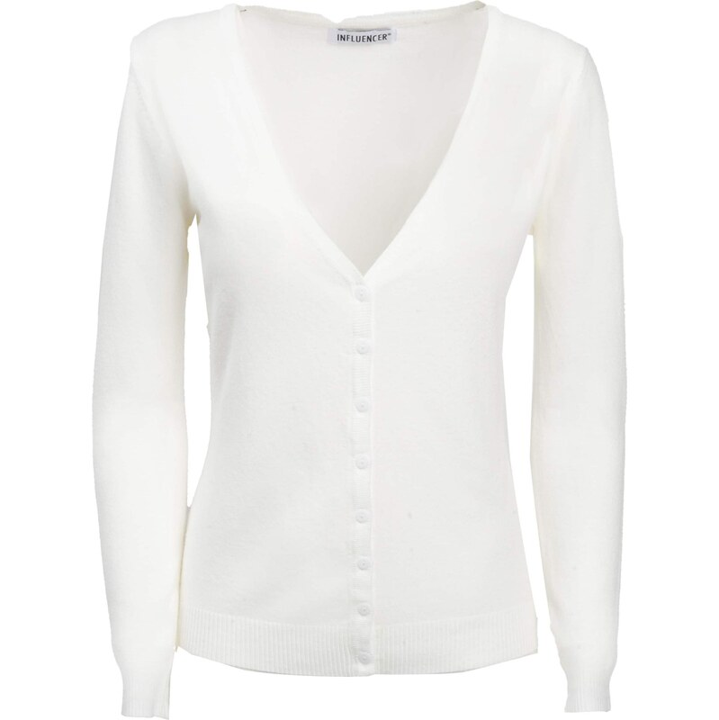 Influencer Kardigán biela 65883762