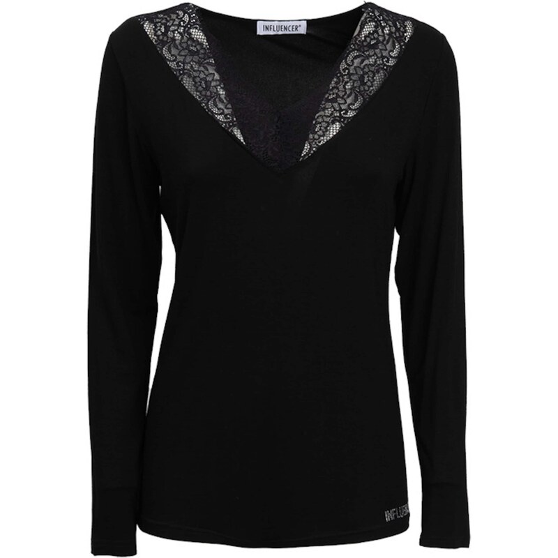 Influencer Tričko čierna 65883782