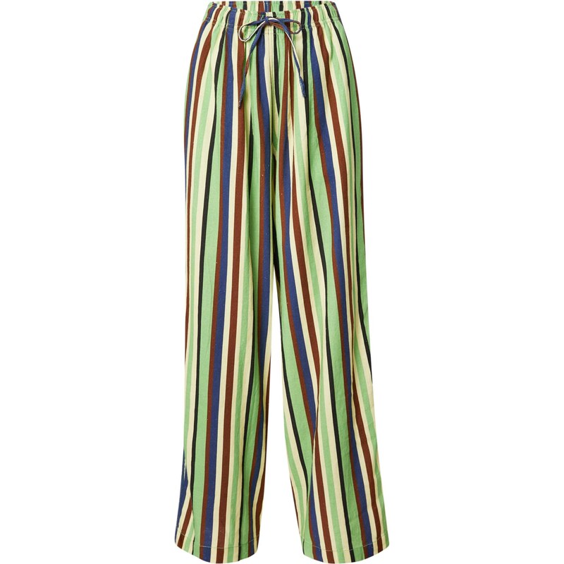 TOPSHOP Nohavice modrá / hrdzavohnedá / svetložltá / svetlozelená 66008443