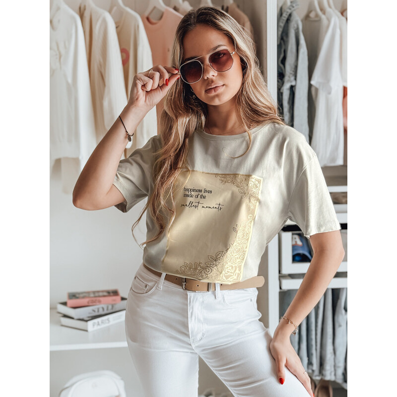 BASIC Sivé tričko s potlačou CHANTE RY2595 52672781