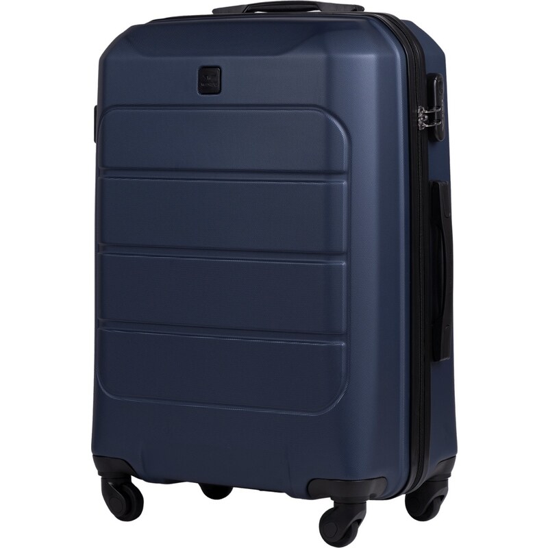 Tmavo modrý stredne veľký cestovný kufor WINGS GANNET GAN01 GANNET, 64438722