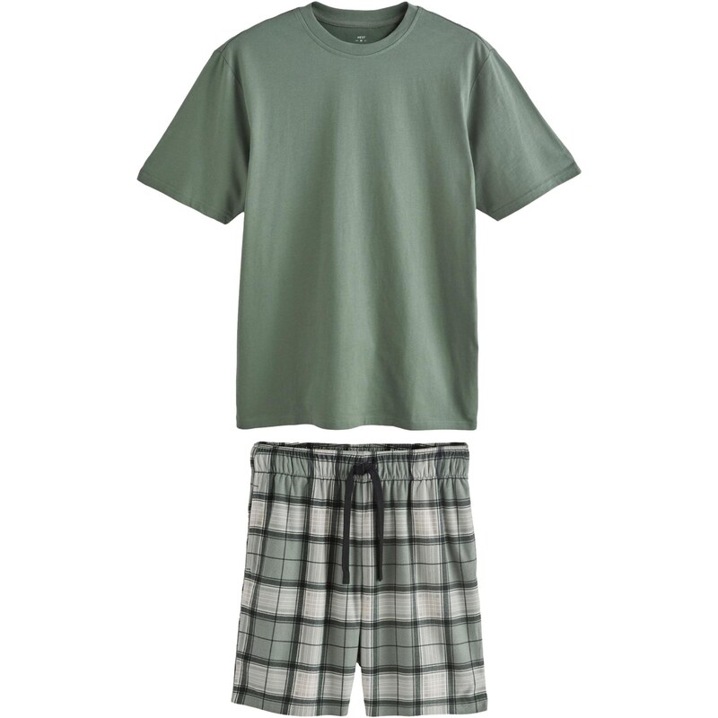 Next Krátke pyžamo zelená / čierna 64472531