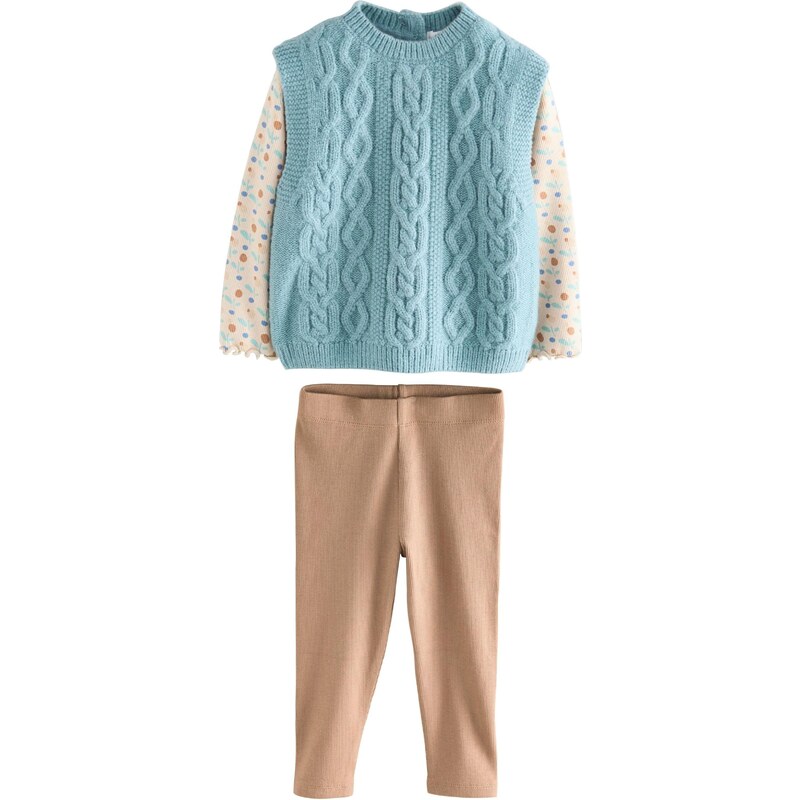 Next Set svetlomodrá / hnedá 64528760