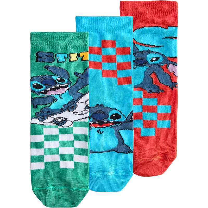 Next Ponožky Lilo und Stitch nebesky modrá / trstinová / červená / 64472584