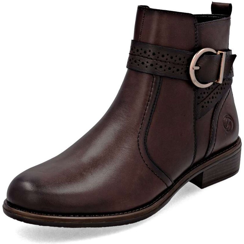 RIEKER Dámska členková obuv REMONTE D0F81-25 hnedá W5 64474154