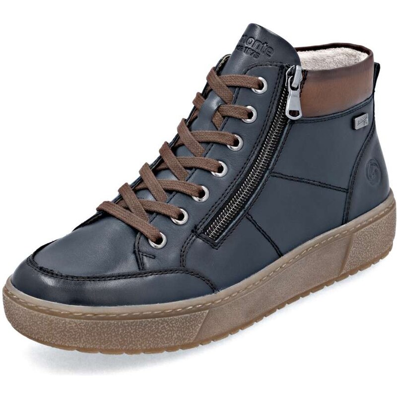 RIEKER Dámska členková obuv REMONTE D2T70-14 modrá W5 64474160