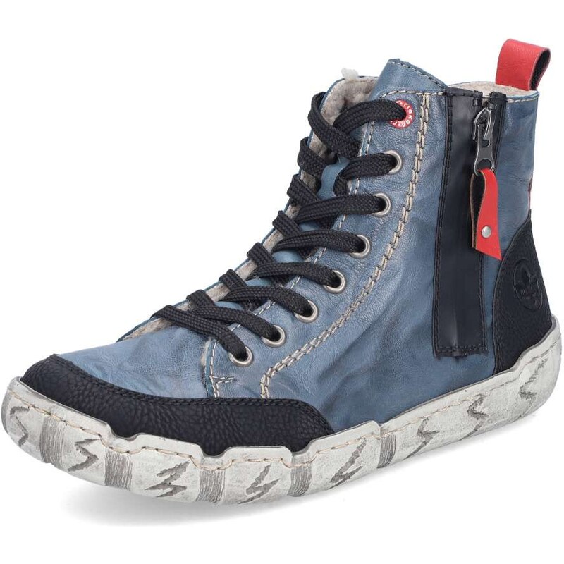 Dámska členková obuv RIEKER L0370-14 modrá W5 64474163