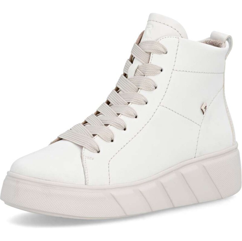 Dámska členková obuv RIEKER W2661-80 biela W5 64474164