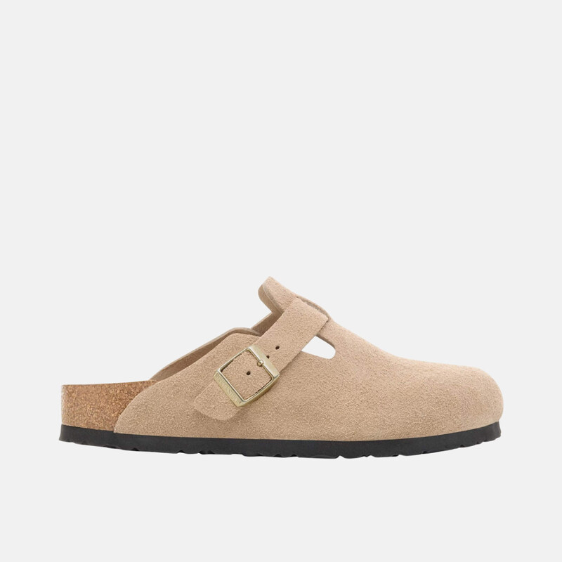 Birkenstock Béžové regular nazúvaky Boston Suede Leather 65284429